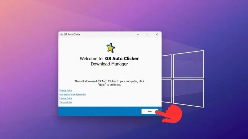 Chọn next để tiếp tục